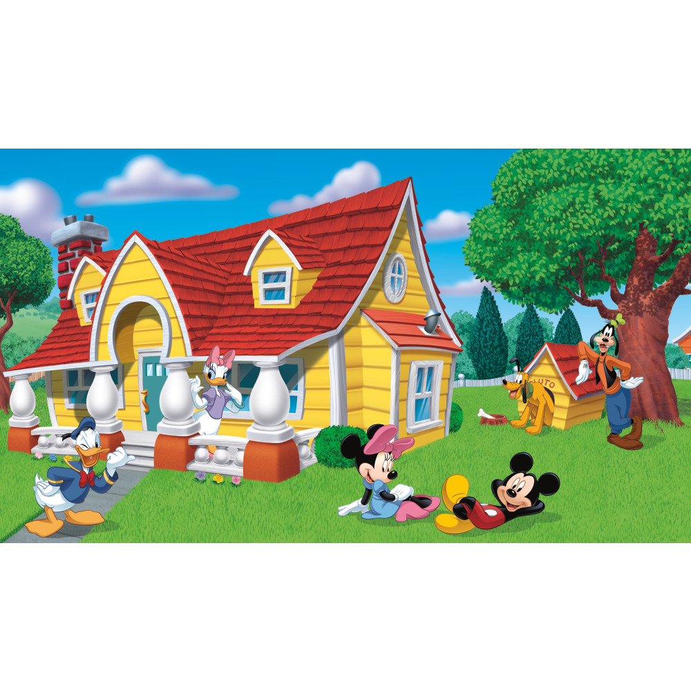 RoomMates by York JL1222M Mickey & Friends Chair Rail Prepasted Mural 6